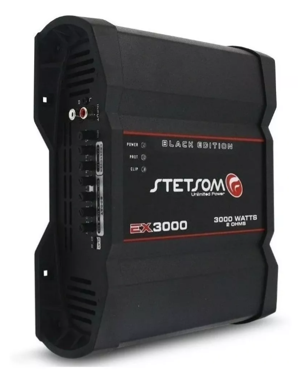 STETSOM EX3000.1 CHANNEL 2 OHM AMPLIFIER BLACK EDITION
