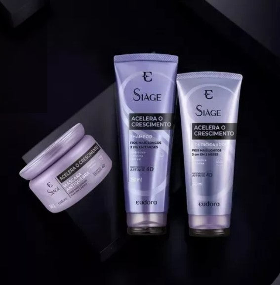 EUDORA SIÀGE GROWTH ACCELERATOR SHAMPOO + CONDITIONER + MASK