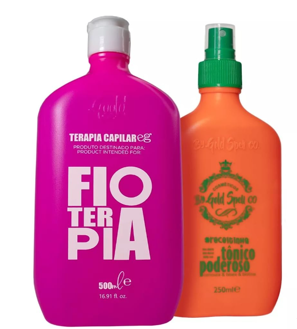 GOLD SPELL FIOTERAPIA 500 ML (16.9 FL OZ) + TÔNICO PODEROSO 250 ML (8.4 FL OZ)