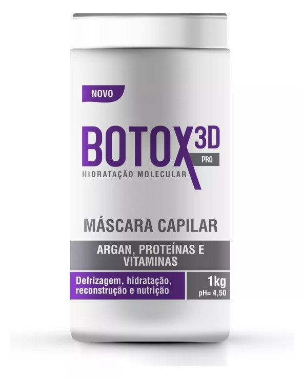NS3 BRASIL COSMETICS BOTOX 3D PRO HAIR MASK TREATMENT 35.3OZ