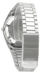 ORIENT 469WA3F SILVER STAINLESS STEEL WRISTWATCH WITH GREEN DIAL