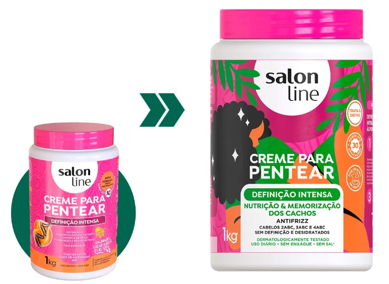 Salon Line Intense Definition Leave‑In Styling Cream 1 kg (35.3 fl oz)