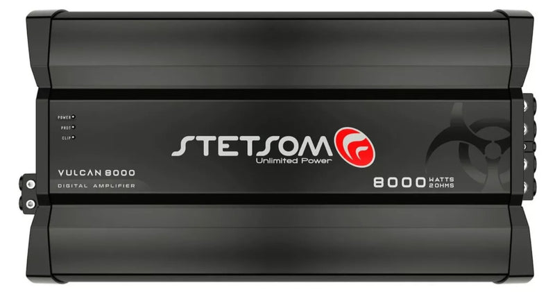 Stetsom Vulcan 8000W RMS 2 Ohm Mono Amplifier – Black