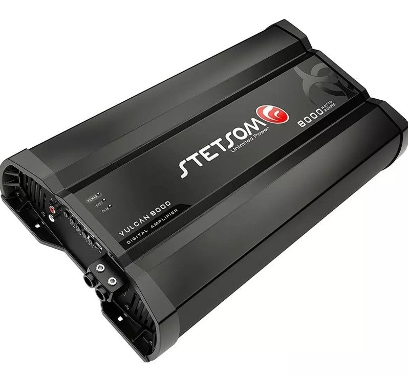 Stetsom Vulcan 8000W RMS 2 Ohm Mono Amplifier – Black