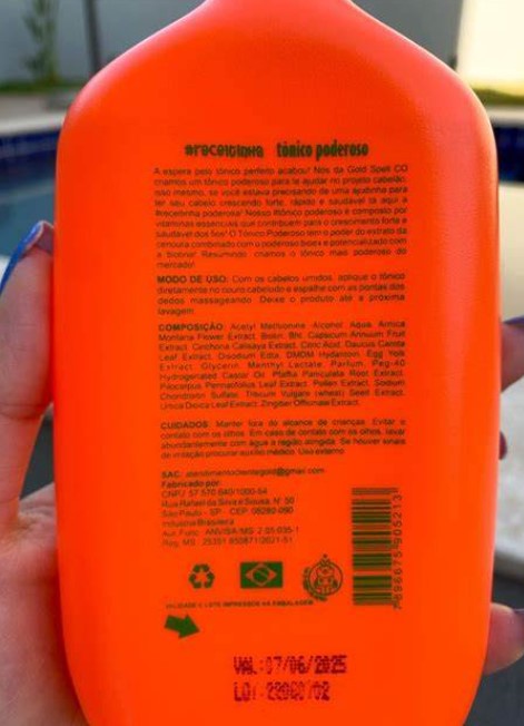 Gold Spell Tonico Poderoso Anti-Hair Loss Treatment Tonic 8.45 fl. oz / 250ml