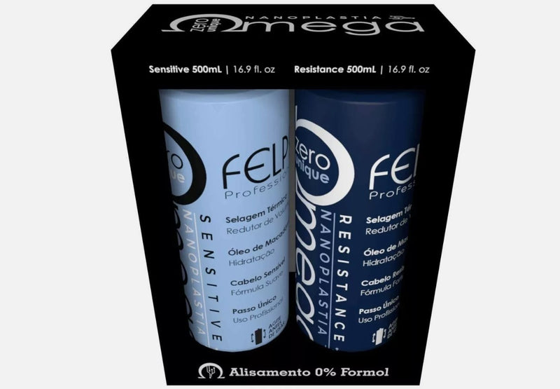 FELPS OMEGA ZERO UNIQUE NANOPLASTIA RESISTANCE & SENSITIVE SMOOTHING (2 X 500 ML / 2 X 16.9 FL OZ)