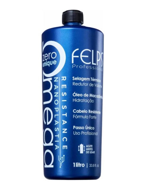 Professional Felps Brazilian Progressive Brush Omega Zero Single Nanoplasty 1L/33.81 fl.oz