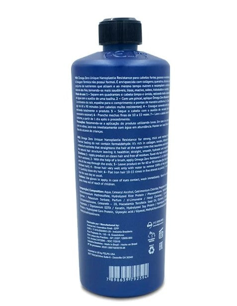 Professional Felps Brazilian Progressive Brush Omega Zero Single Nanoplasty 500ml/16.9fl.oz