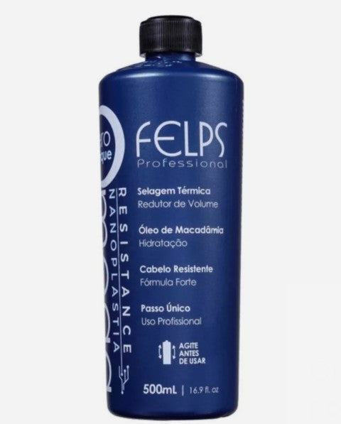 Professional Felps Brazilian Progressive Brush Omega Zero Single Nanoplasty 500ml/16.9fl.oz