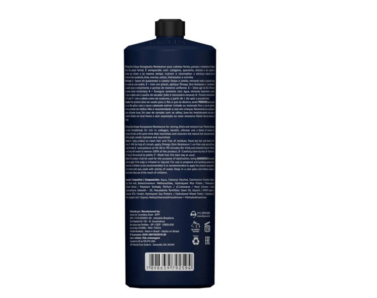 Professional Felps Brazilian Progressive Brush Omega Zero Single Nanoplasty 1L/33.81 fl.oz