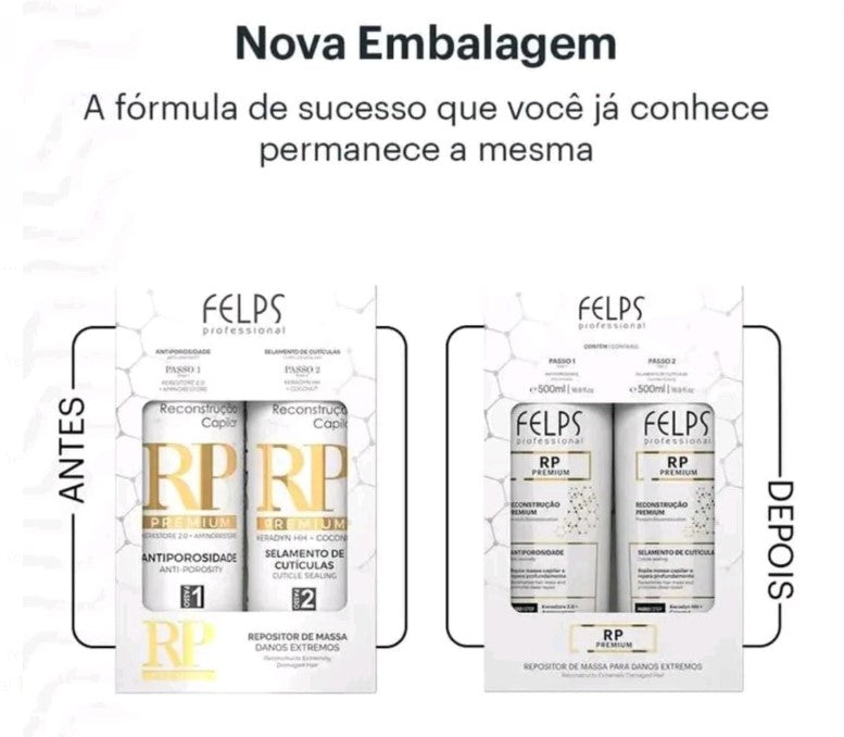 FELPS COLOR RP PREMIUM TREATMENT HAIR RECONSTRUCTION 2X500ML / 2X16.9 FL OZ