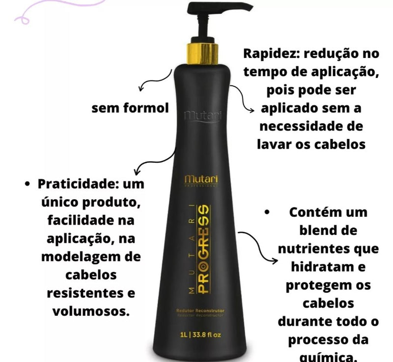 MUTARI PROGRESS REDUCING AND RECONSTRUCTING HAIR TREATMENT 1L (33.8 FL OZ)
