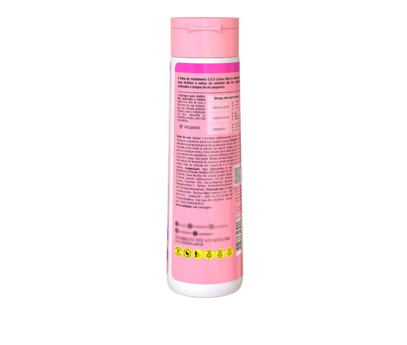 Kids Curly Hair Care Kit – Shampoo, Conditioner & Styling Cream | Salon Line