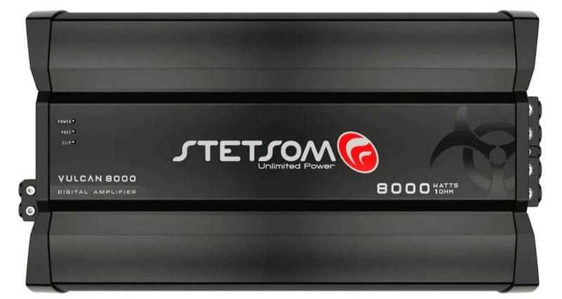 Stetsom Vulcan 8000W RMS 1 Ohm Mono Amplifier – Black