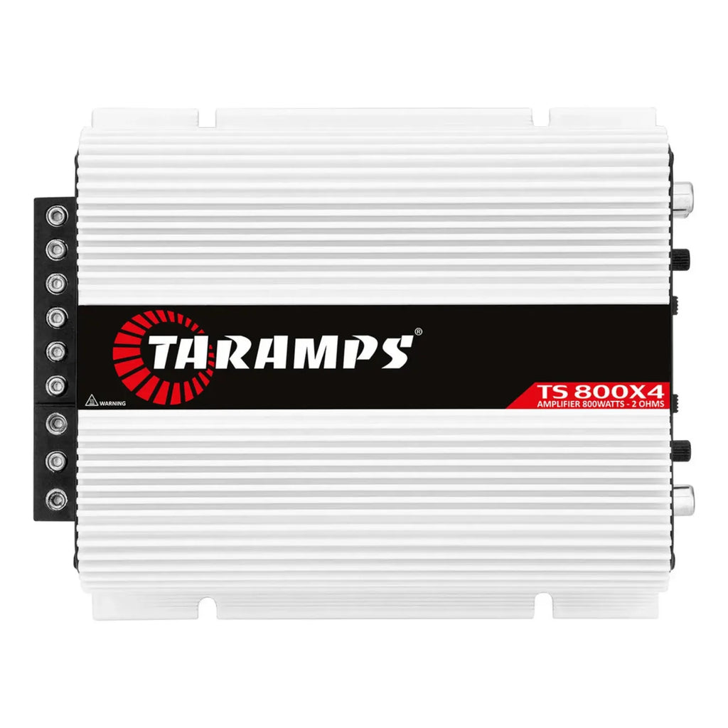 Taramps TS 800x4 silver version 800W 4-channel amplifier for door speakers and tweeters