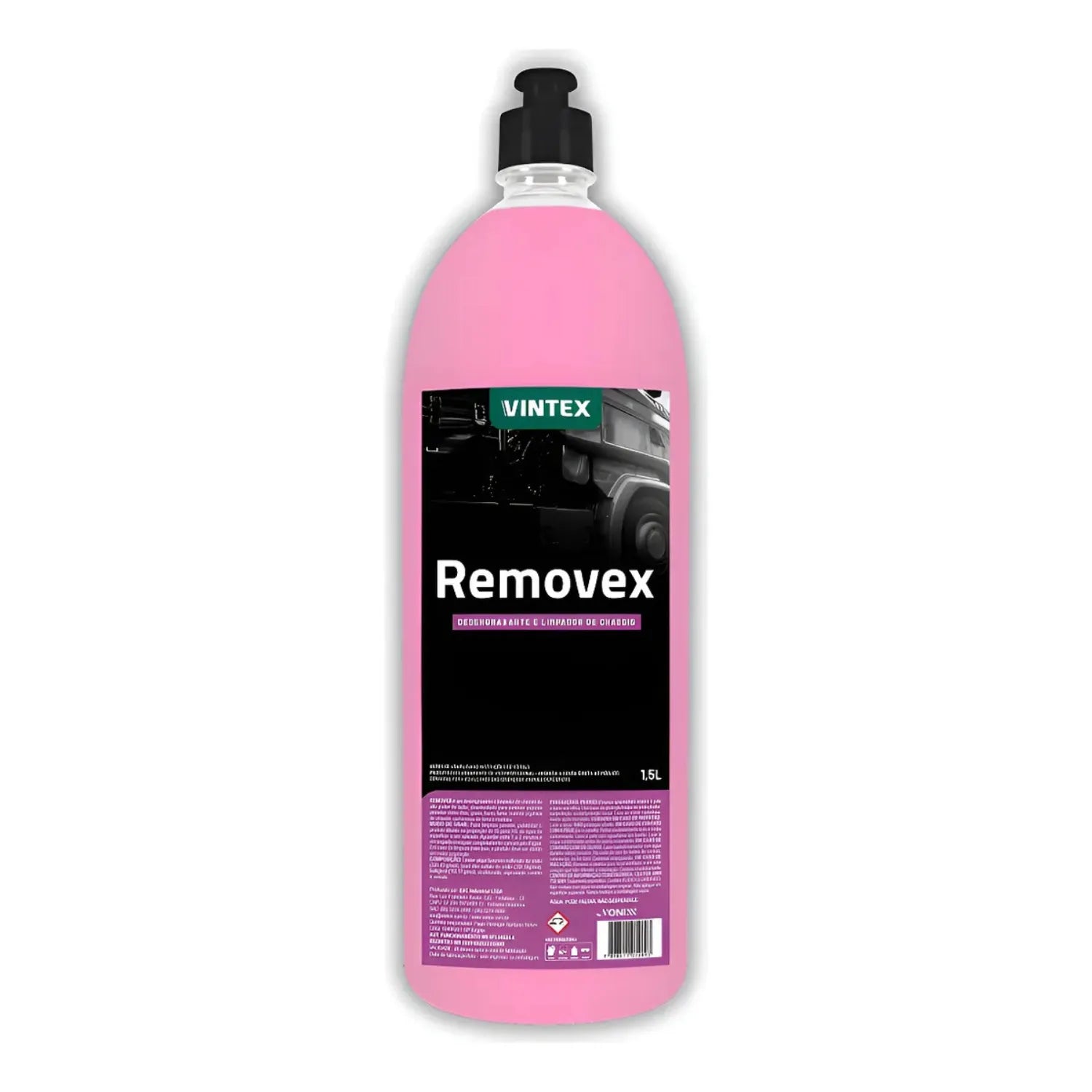 Vintex Removex 1.5L heavy-duty alkaline degreaser and chassis cleaner for vehicle undercarriage
