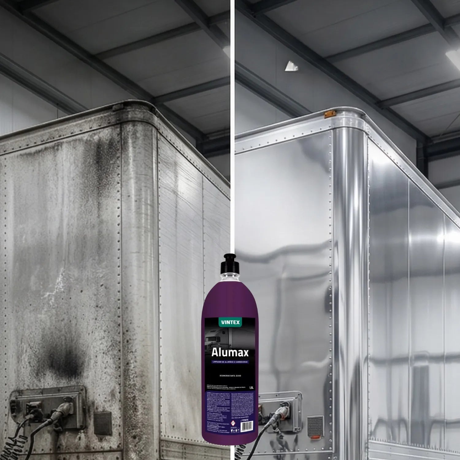 Alumax 1.5L concentrated descaler dissolving baked-on brake dust and rust from aluminum wheels 