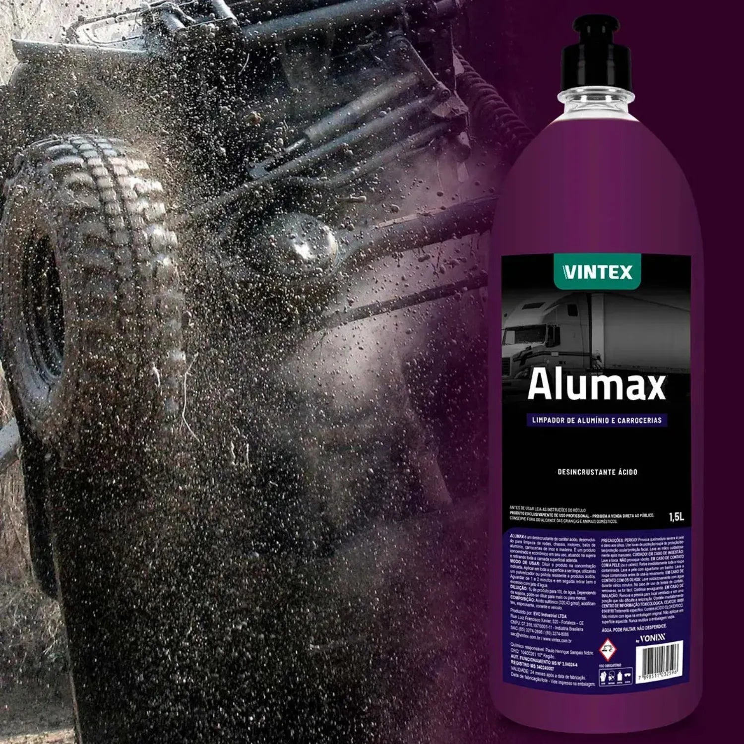 Vintex Vonixx Alumax 1.5L high-yield concentrate for professional detailers and car enthusiasts