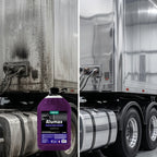 Alumax 5L concentrated descaler dissolving baked-on brake dust and rust from aluminum wheels detailing