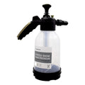 Waxtreme X-Press 2L pump sprayer generating thick snow foam for hose-free car pre-wash